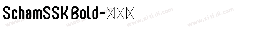 SchamSSK Bold字体转换